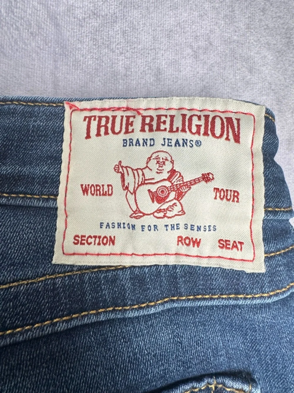 True Religion Mid Rise Flare Jeans Blue Y2K Bootcut Denim Women’s 29x32 - Picture 5 of 8